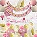 Baby Shower Decorations For Girl - Baby Shower Decorations: It's a Girl & Baby Shower Banner, Baby Girl Shower Decorations Kit with Banners, Balloons, Pom Poms and Lanterns - Pink, Gold & White