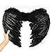 Dazone Black Angel Feather Wings Costume