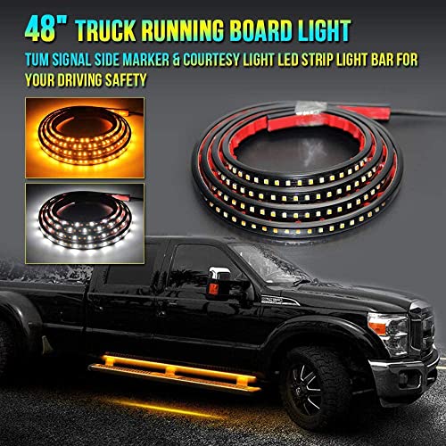 Truck Led Running Board Lights Amber Turn Signal Lights Sequential Side