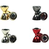 Aventik 25pc Pack Brass Dumbbell Shaped Fish Eyes Realistic Fly Tying Materials, Lure Jig, Easy to Use, Corrosion Resistant, 