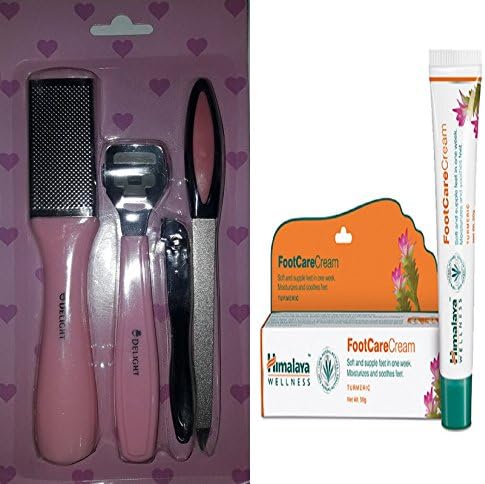 Hotdeal Market Heel scraper Fine File kit with Himalaya footcare-cream