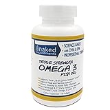Omega 3 Fish Oil Triple Strength w/ DHA & EPA Softgel Capsules-Burpless, Non-GMO, NSF-Certified (60)