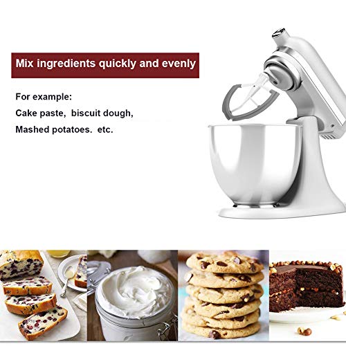 5.56 Quart Flex Edge Beater for Kitchenaid mixer attachments Compatible with Kitchenaid Bowl