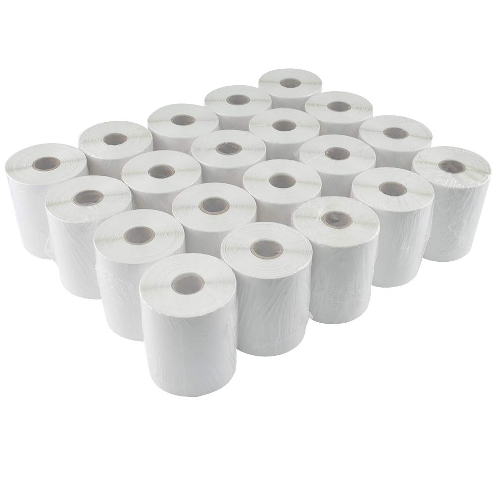 Photo 1 of ***PARTIAL SET, ONE ROLL MISSING - PRICE ADJUSTED*** L LIKED 5000 4" x 6" Direct Thermal Shipping Labels with 250 Labels/Roll - Compatible with Zebra 2844 ZP-450 ZP-500 ZP-505, 20 Rolls