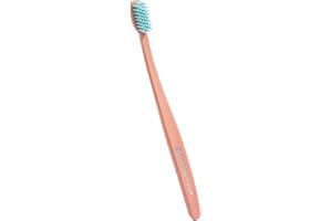 Cocofloss Cocobrush, Ultra-Soft Manual Toothbrush, Dentist-Designed, Gentle on Gums, Made from Recycled Plastic, Orange Zest