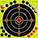 25 Pack Reactive Shooting Targets - Splatter Target with 19 Adhesive Patches for Gun, AirSoft, Rifle, Pistol, BB Gun, Pellet Gun, Air Rifle (25 Pack)