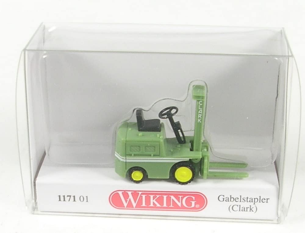 Wiking 117101 H0 Construction Vehicle Model Forklift Clark Pale Green