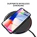 iPhone X Case, iPhone 10 Case, MeanLove Silicone Gel Rubber Case with Soft Microfiber Cloth Lining Cushion for iPhone X (Black iPhone x Accessories)