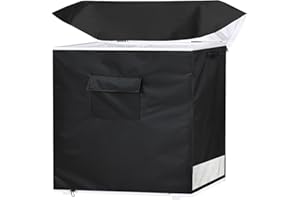 YANGSHILEI Chest Freezer Cover Deep Freezer Covers for Outside 7.0 Cubic Feet Freezer，Top with Zipper to Open Waterproof and UV protection Extend their Service Life (38"W×23"D×34"H)