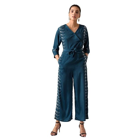teal colored jumpsuits