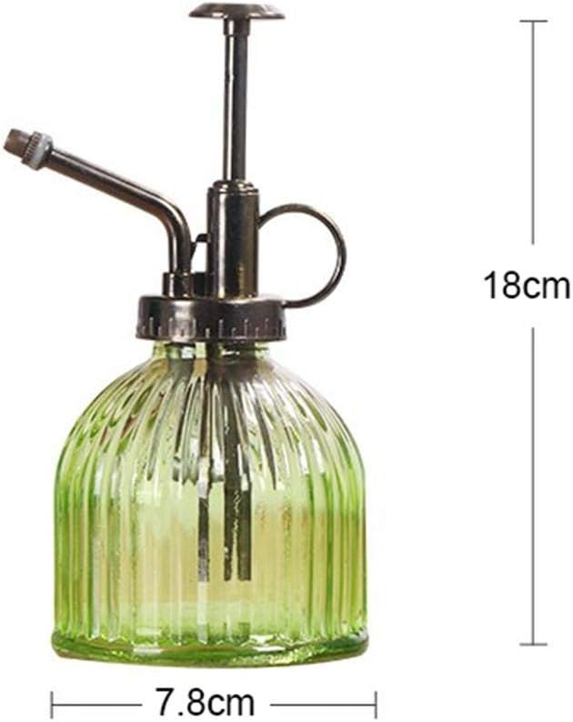 Vintage Transparent Ribbed Glass Spray Empty Bottles Yard Garden Tool