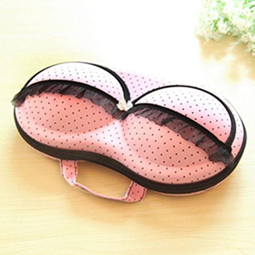 Storage Bag Box Protect Bra Organizer Container Underwear Case Travel Portable (Pink)