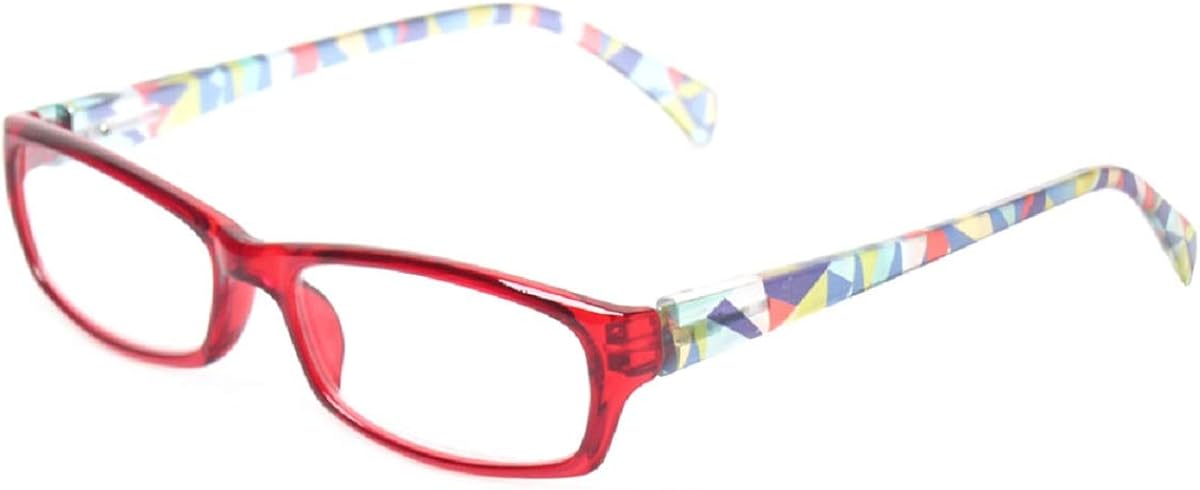 Reading Glasses 5 Pairs Fashion Ladies Readers Spring Hinge with Pattern Print Eyeglasses for Women (5 Pack Mix Color, 2.0): Clothing
