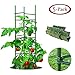 Growsun 5 Ft 5-Pack Tomato Cage Plant Support Garden Stakes, 100 Clips Include