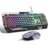 RGB-Gaming-Keyboard-and-Mouse-Set-UK-Layout-Rainbow-LED-RGB-Backlit-Wired-Keyboard-for-Xbox-one-PC-Mac-PS4-Laptop Anivia Gaming Keyboard and Mouse Set Wired LED Backlight Keyboard & Mouse Combo for PS4 Xbox One PC (UK Layout) Black