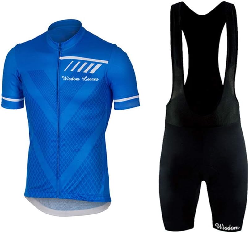 Men's Cycling Jersey Set Short Sleeve Road Bicycle Clothing Shirts Shorts with 3D Padded Breathable/Moisture Wicking