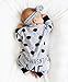 Newborn Baby Boy Girl Warm Long Sleeve Dots Romper Bodysuit Jumpsuit Outfits Clothes 12-18 Months Grey