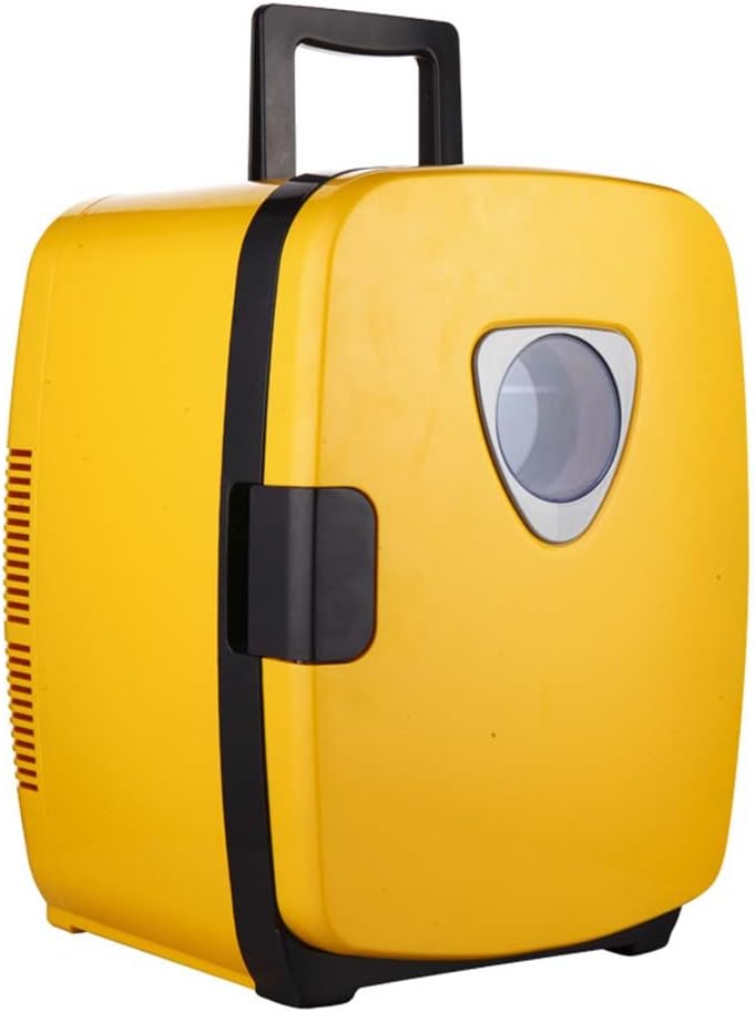 Refrigerators MEIDUO Car Dual Core Cooling 20L Portable Handle Picnic Mini Fridge 12V Car/220V Home Dorm Room Refrigeration Mini Mini Fridge - Yellow/312943cm