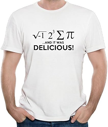 Men's I Ate Pi, And It Was Delicious Funny T Shirts Short Sleeve Printed