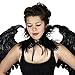 Natural Fashion Feather Choker Necklace - Black Sexy Shrug Steampunk Accessories