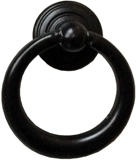 3 5 4 25 C C Black Bail Drawer Pull Drop Swing Handles Ring
