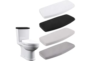 XTHROTSENK 4 Pcs Toilet Tank Cover Lid, Toilet Tank Lid Toilet Top Cover, Comfortable Bathroom Tank Cover Replacement with Elastic Bottom, Washable Soft Toilet Tank Lid Cover Fit Different Sizes(4 Colors)