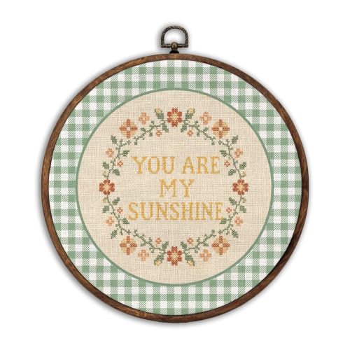 BILLAION You Are My Sunshine Round Wall Art Decor 10x10 Inch at Amazon