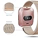 Oitom Compatiable Metal Bands Replacement for Fitbit Versa,Small 5.1