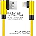 Boost Chargers 3-Pack 6FT Charging Cable Nylon Braided 90 Degree Fast Charging USB Power Charge & Sync Cord Compatible with iPhone XR XS MAX X iPhone 8 8Plus 7 Plus 6S 6S Plus 6 5 SE- Banana Yellow