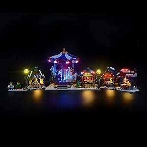 LIGHTAILING Light Set for (Creator Expert Winter Village Market) Building Blocks Model - Led Light kit Compatible with Lego 10235(NOT Included The Model)