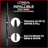 L'Oreal Brow Liner Triangular Pencil Brunette 24H With Spoolie Natural Matte view 2