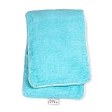 Bucky Soothing, Comfortable Hot/Cold Therapy Buckwheat Seed Filled Body Wrap - Aqua