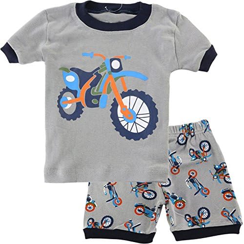 Exdream Boys Toddler Cotton Printed Short Pajama 2 Pcs Set Sleapwear (3T)