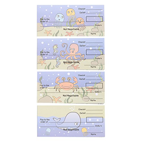 image for Blue Panda Play Check Set - Educational Toy for Kids - Promotes Financ