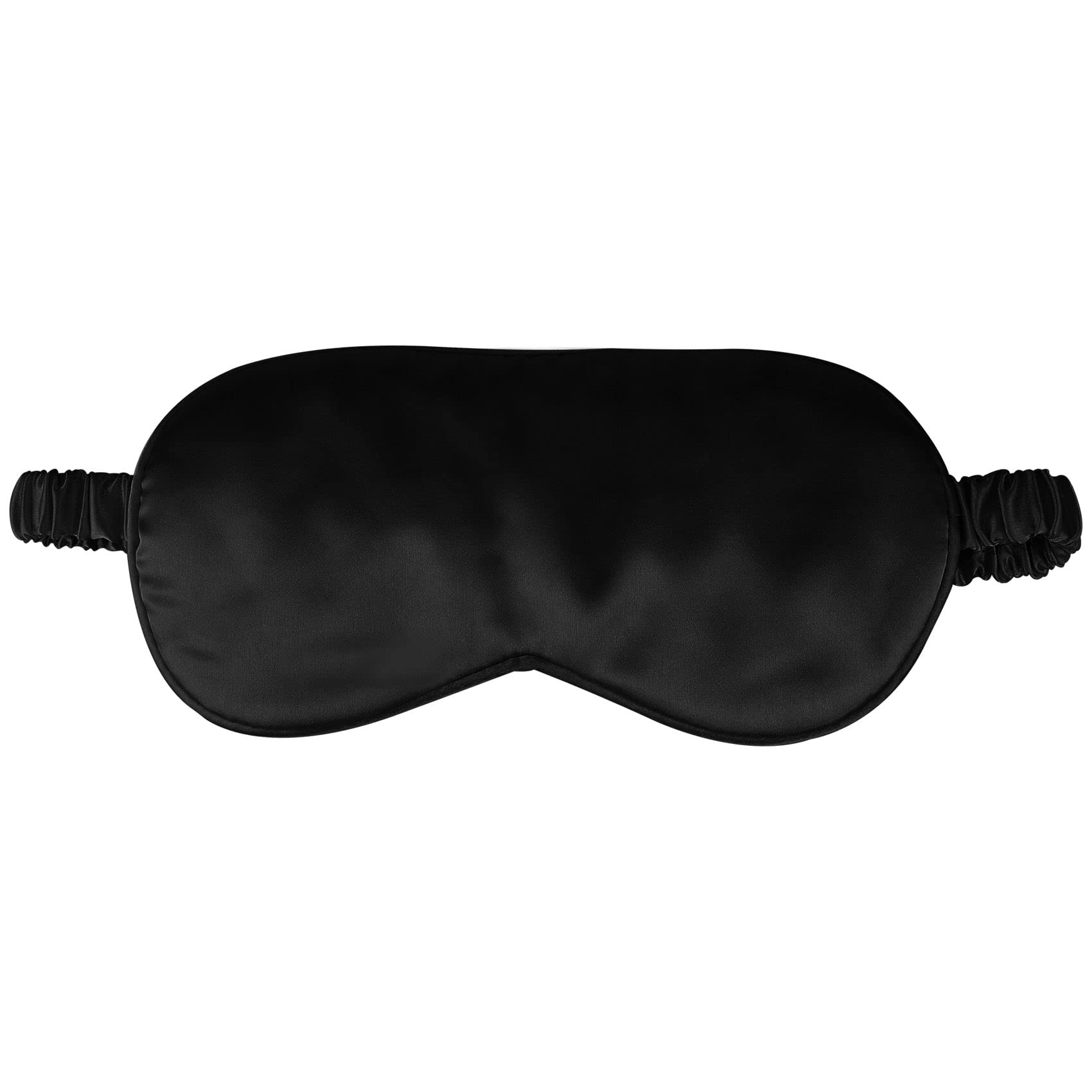 Photo 1 of 1 Pack Sleep Mask, Silk Eye Mask with Elastic Strap, Blindfold, Soft Silk Sleeping Mask for Girls, Women, Men (Black)