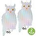 Livin' Well Bird Repellent Reflective Owl Decoy - Bird Deterrent, Woodpecker Deterrent, Owl Scarecrow and Fake Owl Bird Repellent Devices to Scare Birds Away (2 Pk)