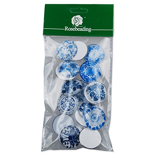 20PCS 25mm Mixed Round Flat Back Handmade Photo Glass Cabochon - Image Glass Cabochons (10029653)