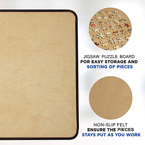 Puzzle Board with lid, Jigsaw Puzzle Boards with Cover Portable Puzzle Mats for 1000 Piece