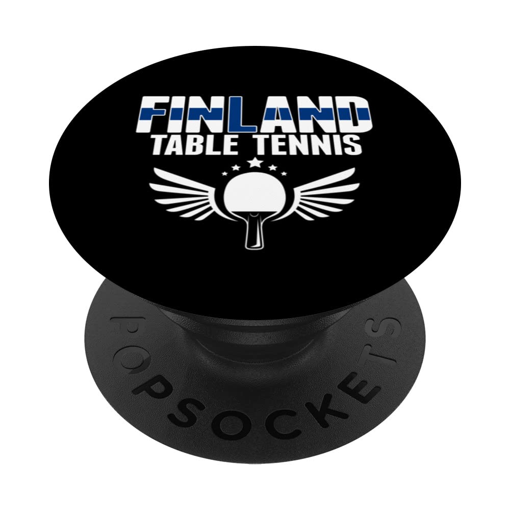 Finland Table Tennis Lovers Finnish Ping Pong Team Supporter PopSockets Swappable PopGrip