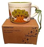 Disney Parks Starbucks You Are Here Animal Kingdom Mug Christmas Tree Ornament