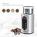 Homgeek Coffee Grinder, 200W Electric Spice Grinder for Dry Spices Nuts Seeds with Grind Size and Cup Selection, Stainless Steel Blades, Removable Bowl, Cleaning Brush Included