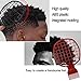 Afro Twist Hair Comb-Barber Favored,2 in 1 DIY Men's Curly Hair Style African Style Hair Brush (Black)