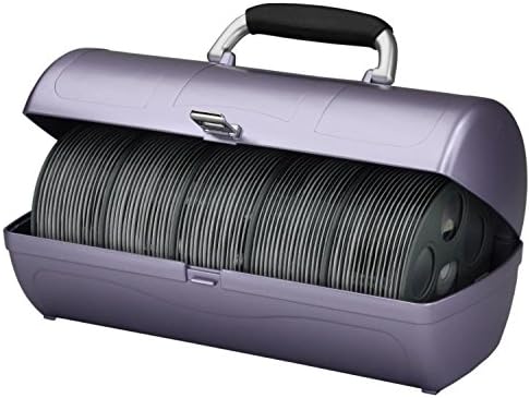Hipce Multi-Purpose Storage Box (160 Discs, Metallic Purple)
