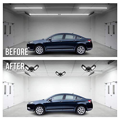 5 LED+Garage+Ceiling+Light+Deformable