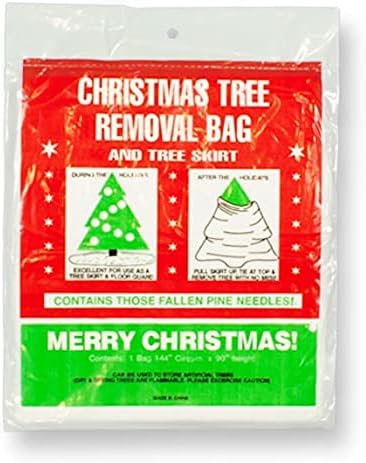 Holiday Décor Storage - Christmas Tree Removal Bag - Disposable Tree Bag fits up to 7 Ft Tree