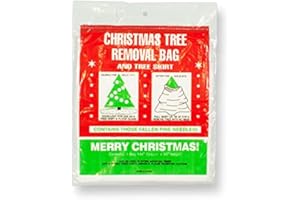 HOLIDAY PRIDE Christmas Tree Removal Bag - Disposable Tree Bag fits up to 7 Ft Tree