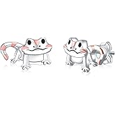 Bearded Dragon Stud Earrings for Women - 925 Sterling Silver Cute Beard Dragon Earring Hypoallergenic Lizard Stud Earrings Reptile Animal Jewelry Gifts for Daughter