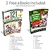 Kitchen Cooking Utensils with Built-in Stand Starter Set, Set of 3, Red and 121 Cooking Secrets Ebook