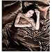 Satin 6 Pcs Silky Sexy Bedding Set Queen / King Duvet Cover Fitted Sheet & 4x Pillowcases 8 Colors (Queen, Brown)