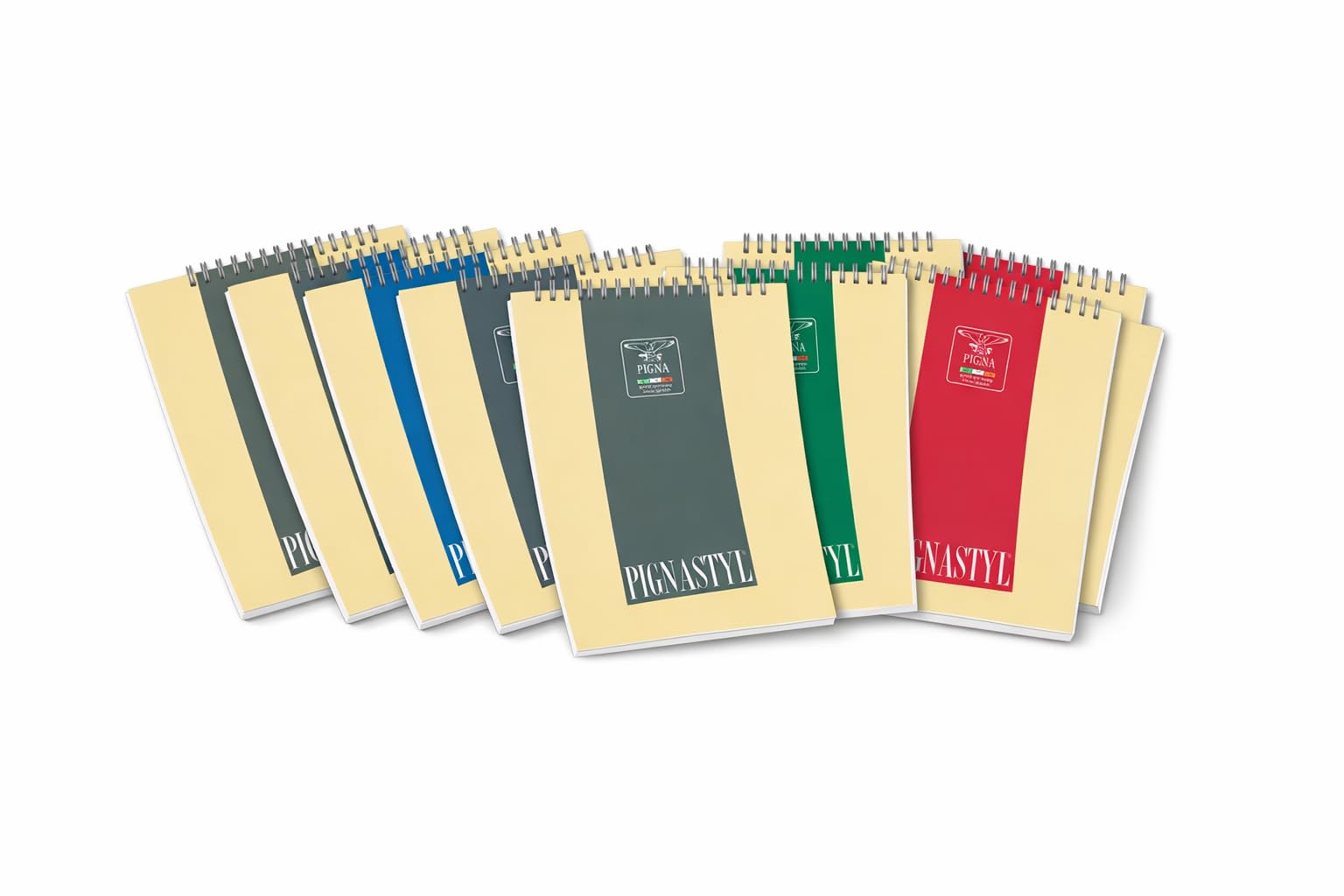 Pigna STYL Blocco Spiralato, 02156285M, Confezione 10 Pezzi, A4